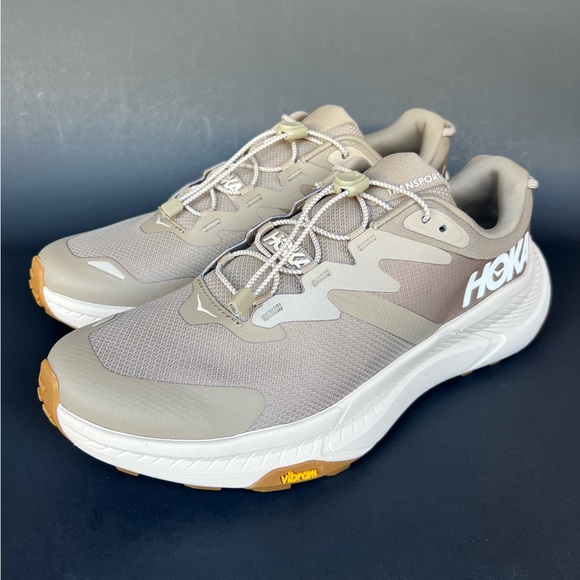 HOKA One One Men’s Transport Hiking/Walking Shoes Tan NEW - Picture 2 of 10